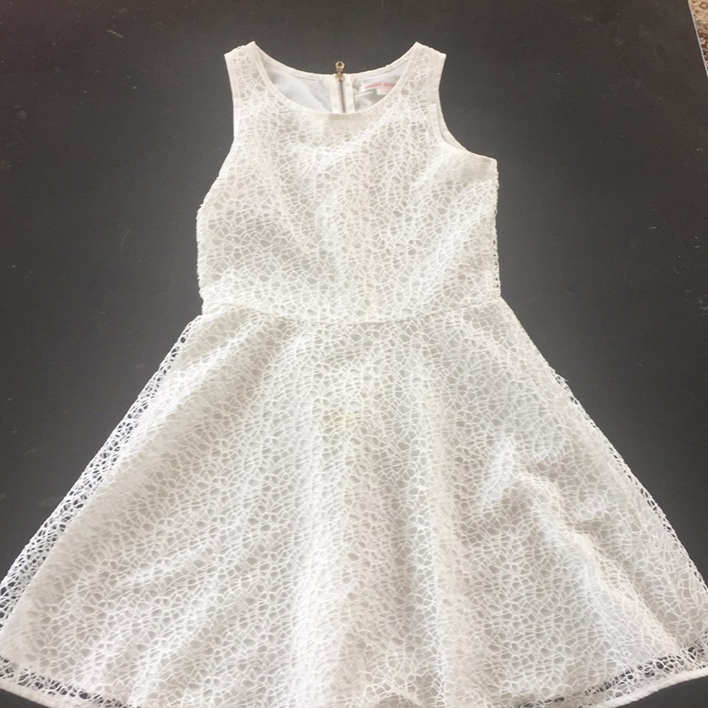 Scooter brown white dress